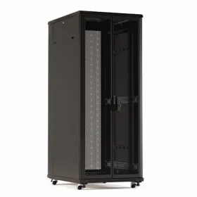  					Шкаф напольный 19-дюймовый, 22U, 1166x800х1000 мм (ВхШхГ), передняя и задняя распашные перфорированные двери (75%), ручка с замком, цвет черный 				 