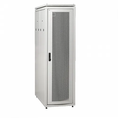 ITK Шкаф сетевой 19 LINEA N 18U 600х600 мм стеклянная передняя дверь, задняя металлическая серый