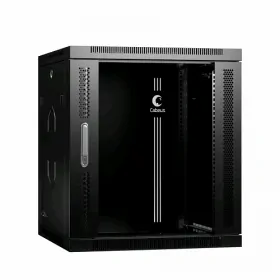  					Шкаф телекоммуникационный настенный 19 12U 600x350x635mm (ШхГхВ) дверь стекло, цвет черный (RAL 9004)				 