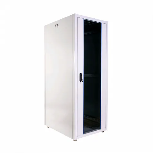 Шкаф телекоммуникационный напольный ЭКОНОМ 48U (800 × 800) дверь стекло, дверь металл