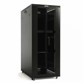  					Шкаф напольный 19-дюймовый, 18U, 988x600х600 мм (ВхШхГ), передняя и задняя распашные перфорированные двери (75%), ручка с замком, крыша нового типа				 