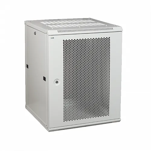 ITK Шкаф LINEA W 15U 600x450 мм дверь перфорированная, RAL7035