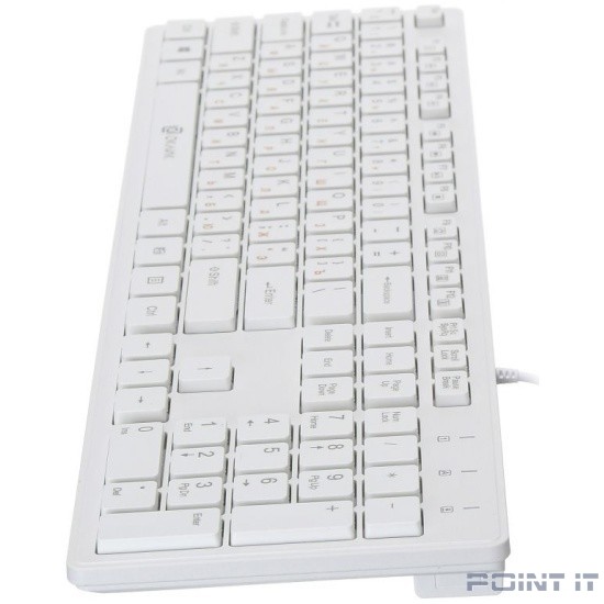 Клавиатура Oklick 500M белый USB slim Multimedia [1061586]