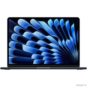 Ноутбук Apple MacBook Air 13-inch 2025 [MC6C4LL/A] (КЛАВ.РУС.ГРАВ.) Midnight 13.6&quot; Liquid Retina {(2560x1600) M4 10C CPU 10C GPU/24GB/512GB SSD/рекоменд.переходник 11007065}