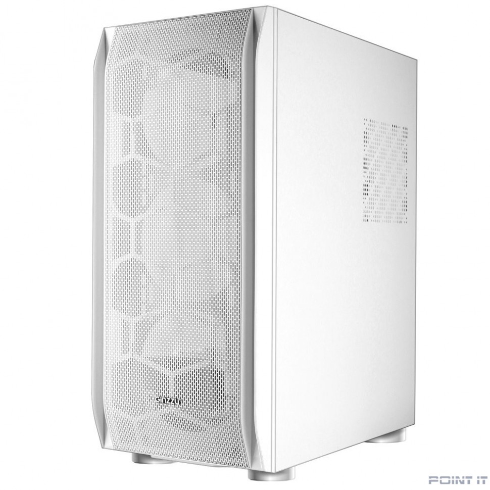 Ginzzu GL 185 White боковая дверца закаленное стекло на петлях на магнитах