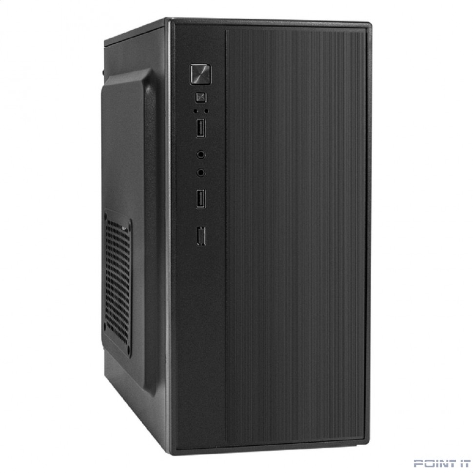 ExeGate BAA-408 (mATX, без БП, 2*USB, HD Audio, черный)