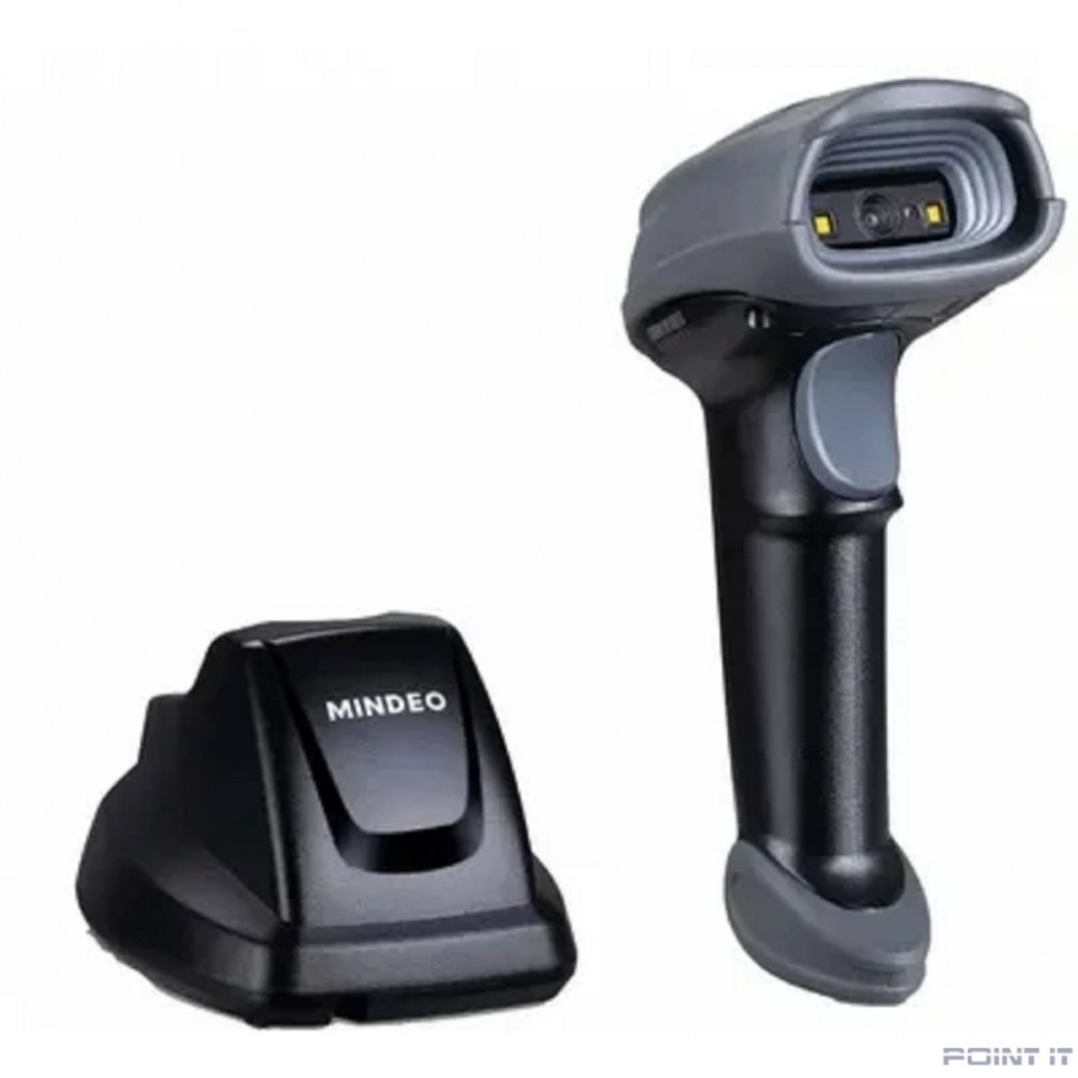 MINDEO CS2291-HD Сканер ШК {ручной, 2D имидж, 433MHz, серый; CS2291 2D HD, зарядно-коммуникационная база, USB}