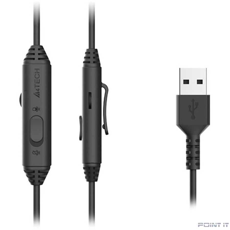 A4Tech Fstyler FH100U белый/черный 2м накладные USB (FH100U (PANDA))