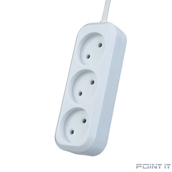Perfeo Сетевой удлинитель без заземления "RU POWER",PF_B4064 (7,0м, 3 розетки, белый (Р16-012))