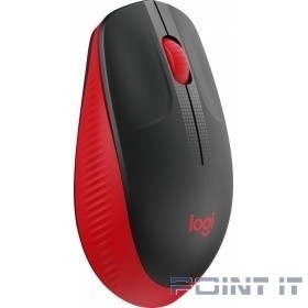 910-005908 Мышь Logitech M190 красный/черный оптическая (1000dpi) беспроводная USB (2but)