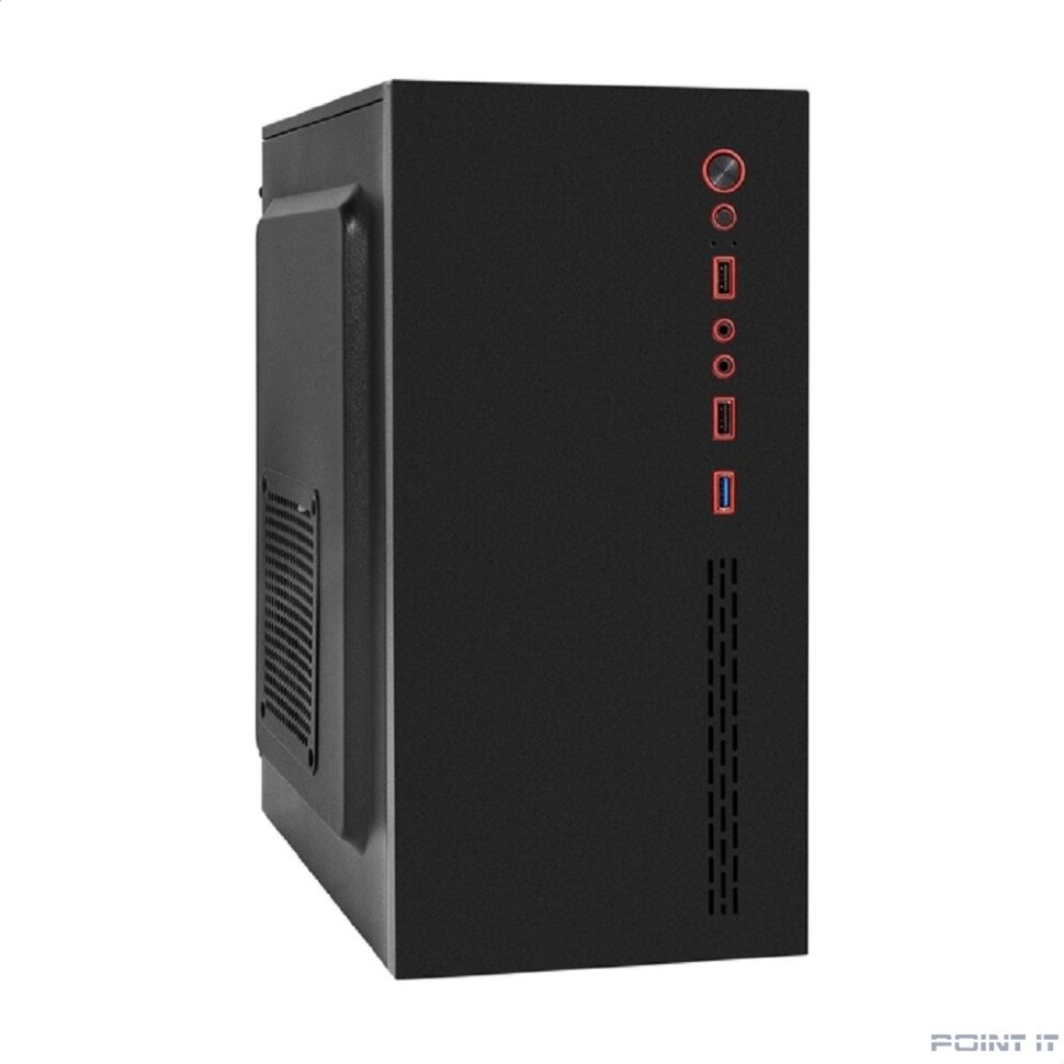 Exegate EX298166RUS Корпус Minitower ExeGate BAA-403U-AAA450 (mATX, БП AAA450 с вент. 8см, 1*USB+1*USB3.0, HD Audio, черный)