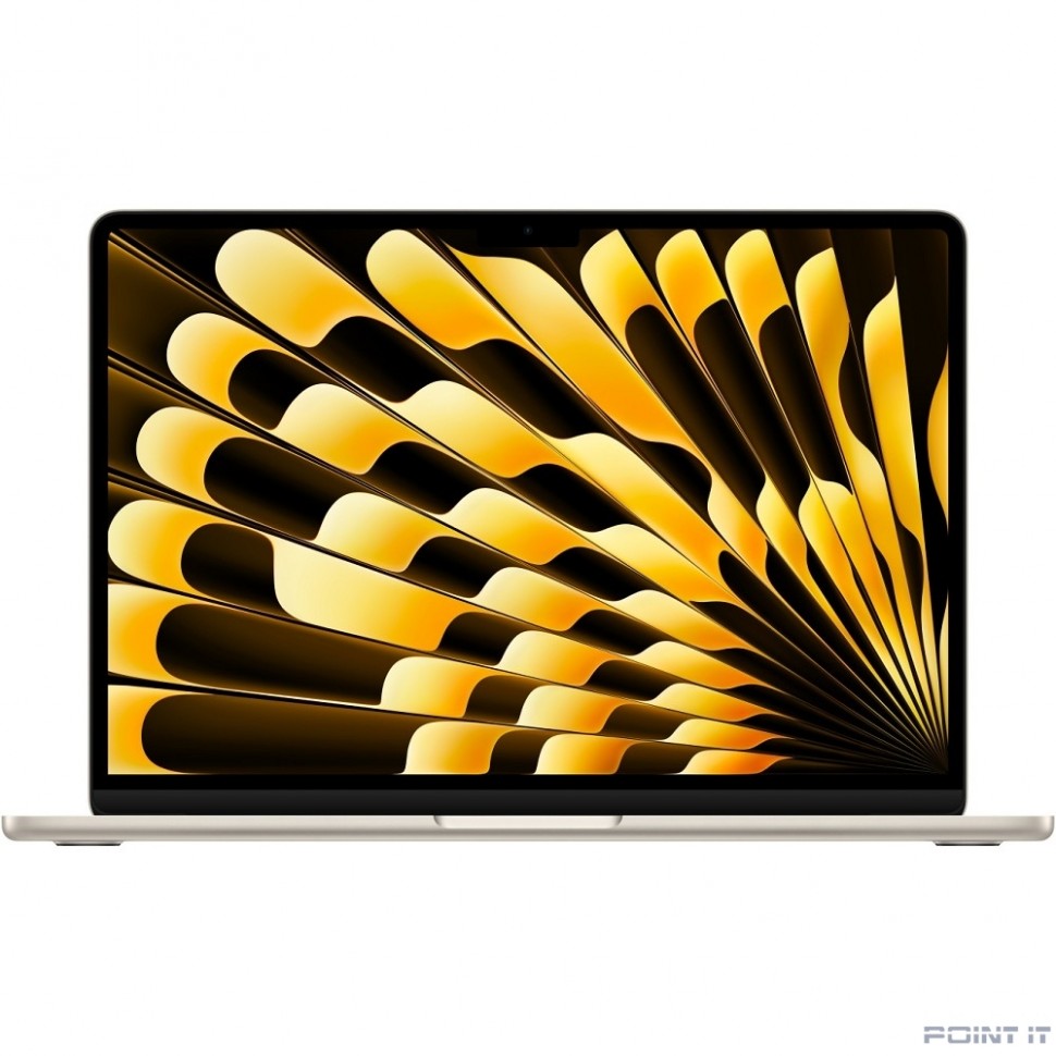 Ноутбук Apple MacBook Air 13-inch 2024 [MXCU3X/A] (КЛАВ.РУС.ГРАВ.) Starlight 13.6" Liquid Retina {(2560x1600) M3 8C CPU 10C GPU/16Gb/512Gb SSD/рекоменд.переходник 11007065}