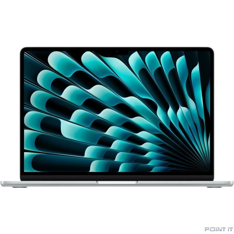 Ноутбук Apple MacBook Air 13-inch 2025 [MW0W3ZA/A] (КЛАВ.РУС.ГРАВ.) Silver 13.6" Liquid Retina {(2560x1600) M4 10C CPU 8C GPU/16GB/256GB SSD/рекоменд.переходник 11007065} (A3240)