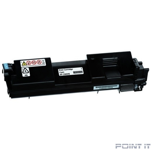 Ricoh 408185 Принт-картридж SP C360HE голубой {SP C360DNw/SP C360SNw/SP C360SFNw/SP C361SFNw, (6000 страниц)}