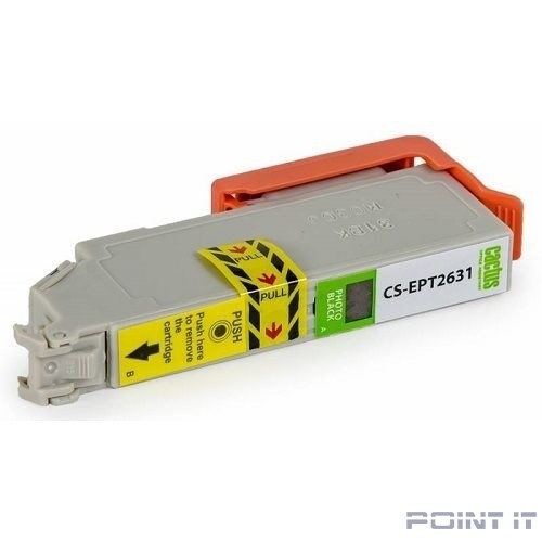 Картридж струйный Cactus CS-EPT2631 фото черный (11.6мл) для Epson Expression Home XP-600/605/700/800