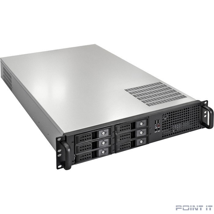 Exegate EX293353RUS Серверный корпус ExeGate Pro 2U660-HS06 <RM 19", высота 2U, глубина 660, БП 900ADS, 6xHotSwap, USB>