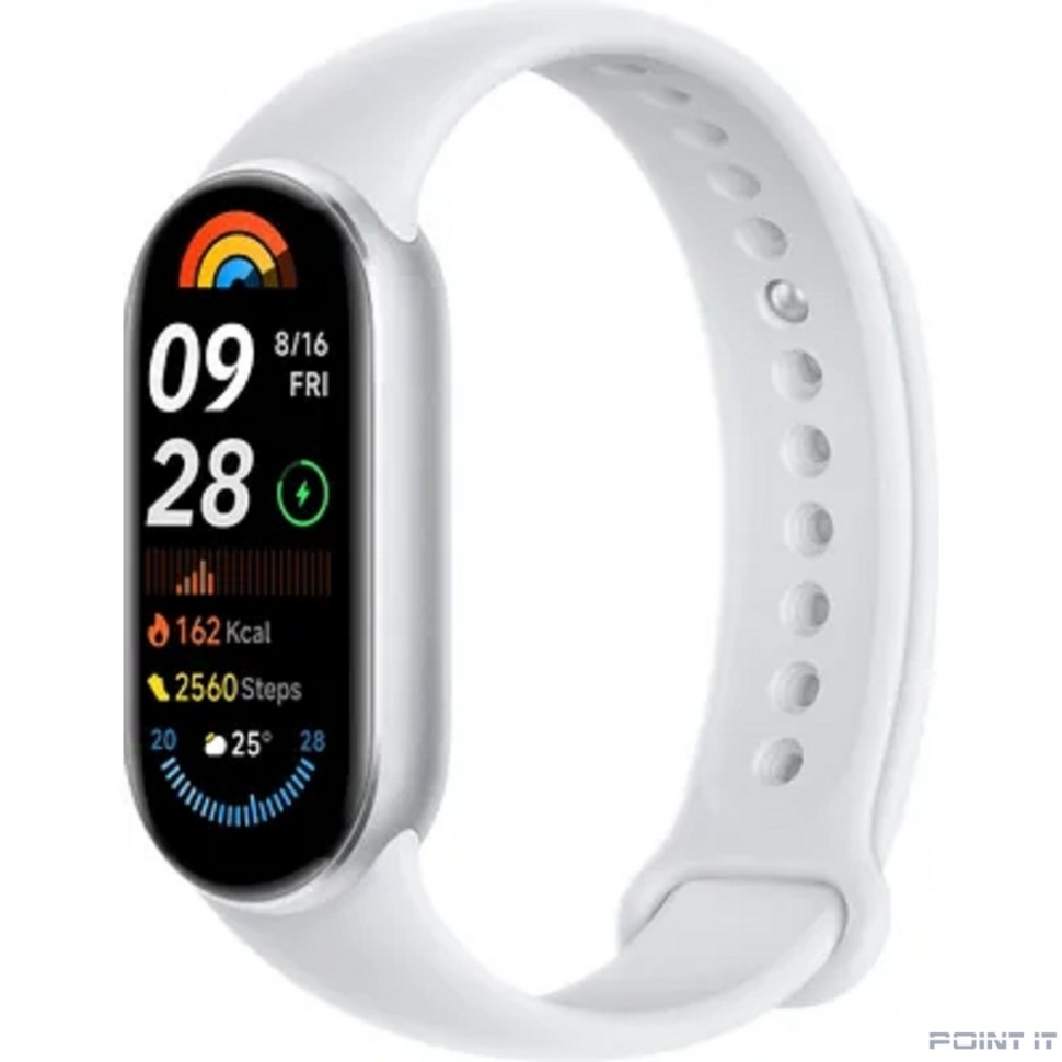 Фитнес-трекер Xiaomi Smart Band 9 1.62", серебристый / серебристый [bhr8340gl]