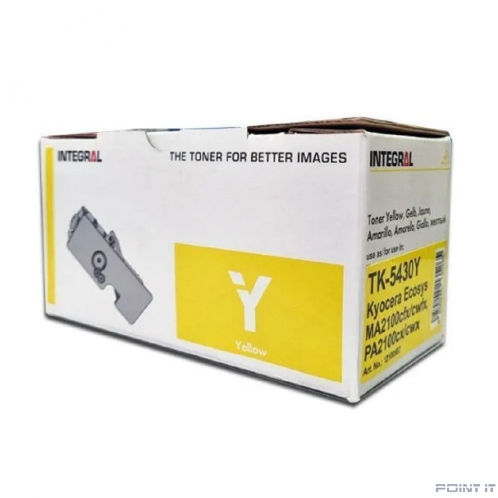 Тонер-картридж Integral TK-5430Y с чипом для Kyocera