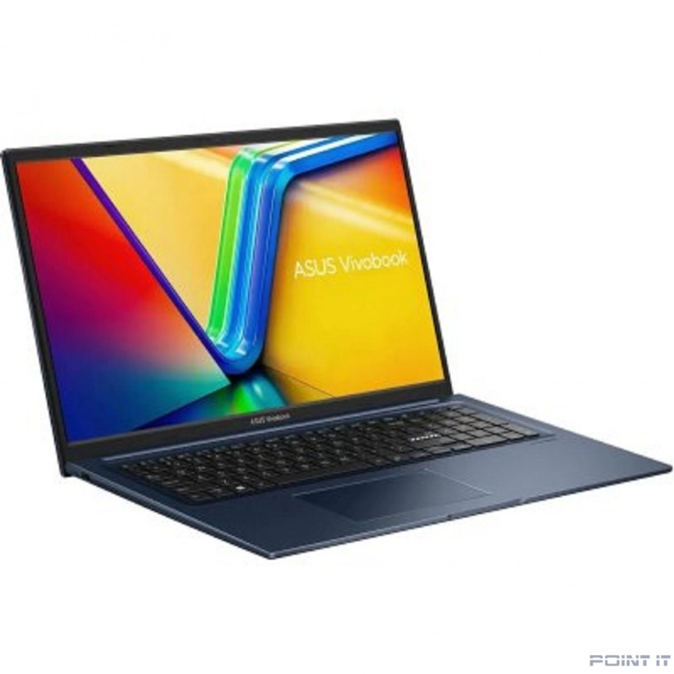 Ноутбук ASUS VivoBook 17 X1704VA-AU694 [90NB10V2-M00TR0] Blue 17.3" {FHD i3 1315U(1.2Ghz)/16384Mb/256PCISSDGb/noDVD/Int:Intel UHD Graphics/DOS}