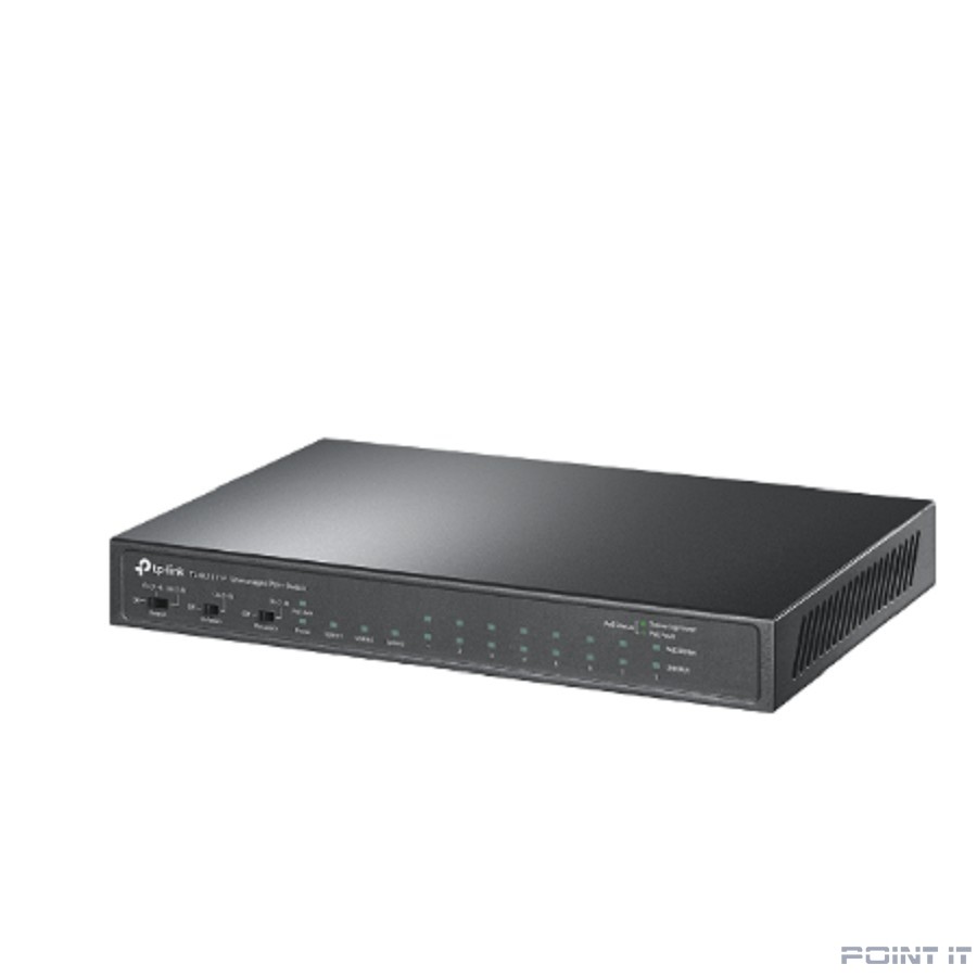 Сетевой коммутатор TP-LINK TL-SL1311P Type KVM switch 8x10Base-T / 100Base-TX 1xSFP 2xRJ45 Количество портов PoE+ 8 56.5 Вт TL-SL1311P